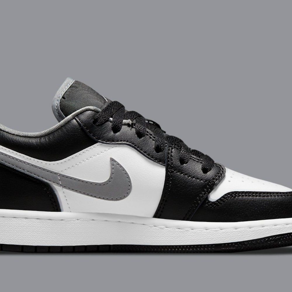 Air Jordan 1 Low GS Black Particle Grey White 553560-040 Shadow 7Y / Womens 8.5 - Picture 6 of 9